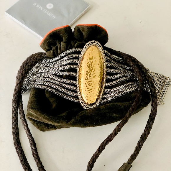 John Hardy PALU Oval Chain Bracelet 22k Gold/925 Silver - Picture 2 of 7